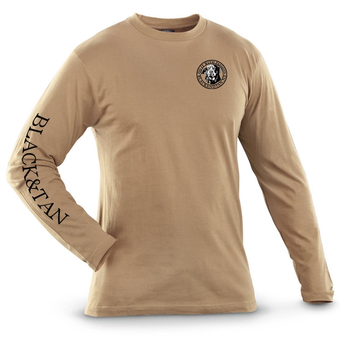tan long sleeve tee