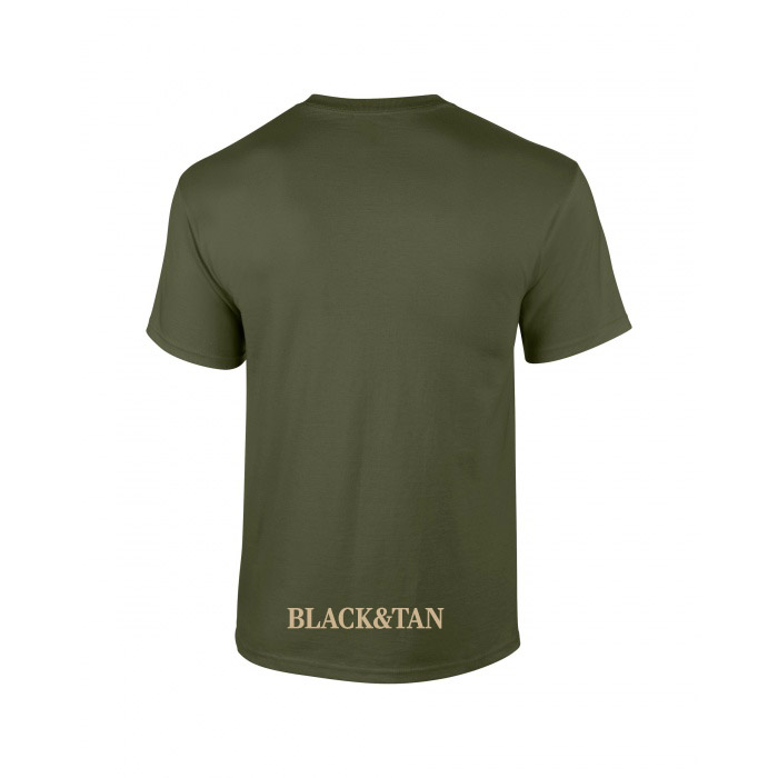 military green log tee back