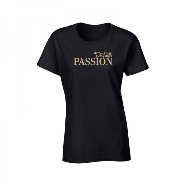 womens passion tee black