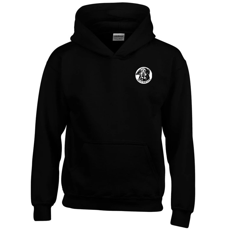 kids logo hoodie black